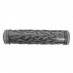Sunlite Flame Grips Grips Sunlt Mtb Flame Dual Compond Bk/gy